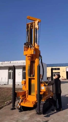 perforadora de la correa eslabonada de 260A los 300m, taladro compacto Rig For Home Garden