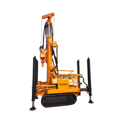 perforadora de la correa eslabonada de 260A los 300m, taladro compacto Rig For Home Garden