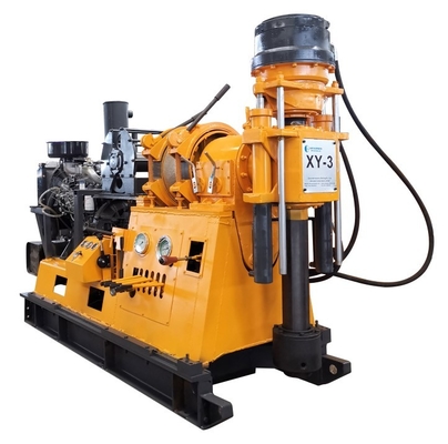 profundidad Diamond Core Drill Rig, equipo de 75m m de la perforación de la exploración de motor diesel