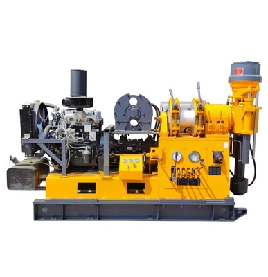profundidad Diamond Core Drill Rig, equipo de 75m m de la perforación de la exploración de motor diesel