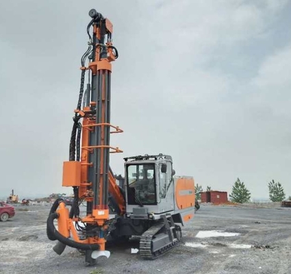 El aparejo de taladro industrial de roca, integró el equipo de perforación con el compresor de aire