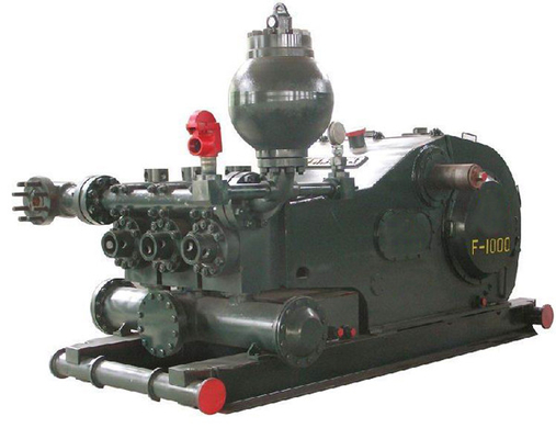 Bomba de efecto simple horizontal del lodo de perforación del pistón 3-Cylinder de la serie de F para los proyectos de perforación del campo petrolífero