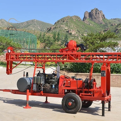 Profundidad de Rig Trailer Mounted los 250m del taladro del pozo de agua de la perforación para Wells profundo