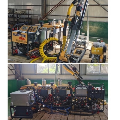 Plataformas de perforación de base de la exploración del cable metálico del Hq del Bq Nq los 300m portátiles los 800m
