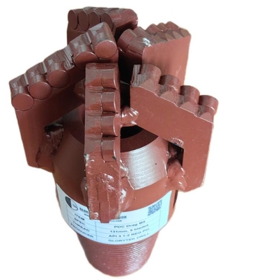 Perforación Pdc de arrastre de 131 mm duradera para máquinas mineras