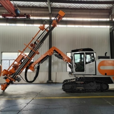 DTH de alta productividad integrada de perforación de roca Rig de perforación de tubería OD 114 mm opcional 102 / 127 mm