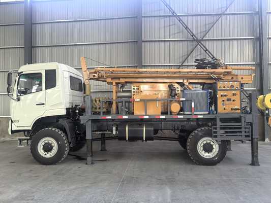 Perforadora hidráulica GL500T montada en camión para perforación de pozos de agua profundos