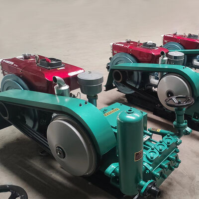 Bomba de pistón de acción simple y movimiento alternativo horizontal de tres cilindros y alto rendimiento para perforación con extracción de testigo