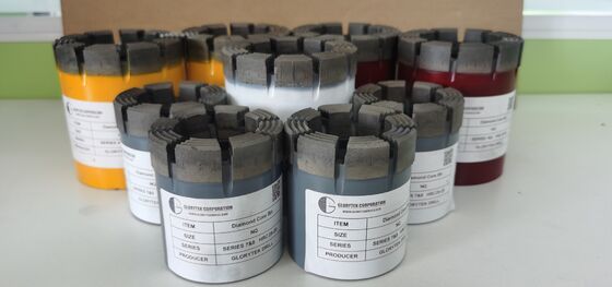 Especificaciones completas BQ/NQ/HQ/PQ Coring Diamond Core Bits con larga vida útil para la exploración minera