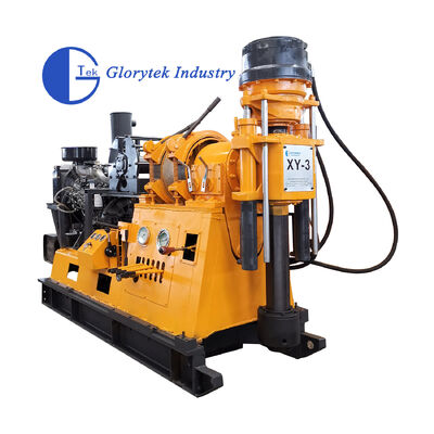 Equipo de perforación de núcleo XY-3 con profundidad de perforación de 600 m, diámetro interior del husillo de 96 mm y capacidad de elevación de 3000 kg para exploración geológica