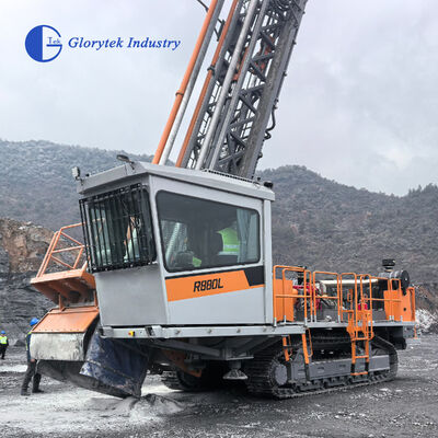 R880L Rig de perforación de minería rotativa de superficie integrada Tricone Adecuado para diámetros de agujeros de 150-230 mm y profundidades de perforación de hasta 54 m