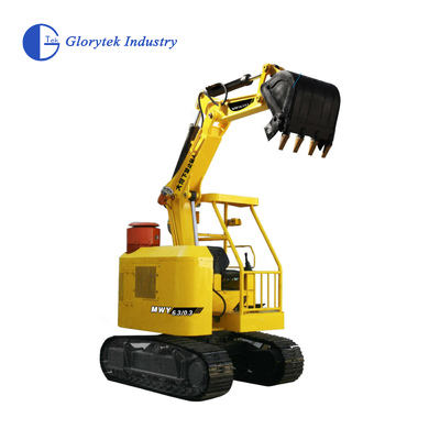 Excavadora subterránea de 6.3T (660V/1140V) – Cazo de 0.3m³, Fuerza de excavación de 40kN, Minicargador compacto con opción de martillo hidráulico