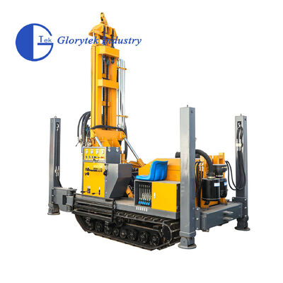 Rubber Crawler Type Water Well Drill/Drilling Rig for 180m Depth and 138-203mm Diameter